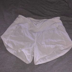 white lulu shorts